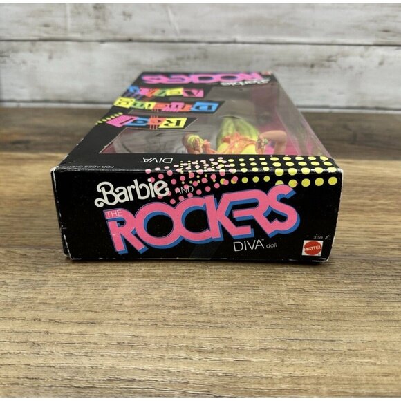 VTG Barbie & the Rockers DIVA with Real Dancing Action Doll 1986 Mattel  in box - Picture 9 of 11